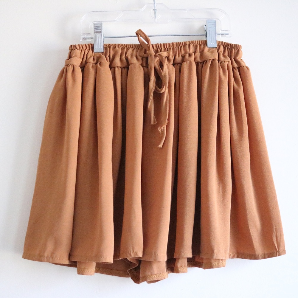 Flowy Burnt Orange Shorts